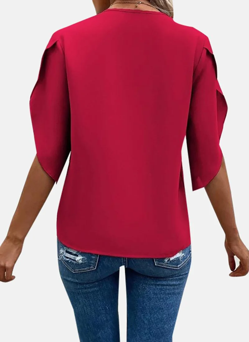 يونيكي Red Solid Top