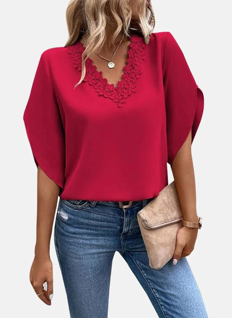 يونيكي Red Solid Top