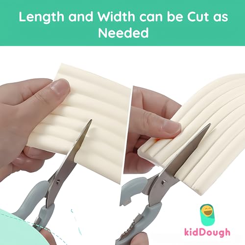 KidDough Baby Proofing Thick Edge Protector for Kids, Furniture and Corner Guard, Rubber Protector for Kids Safety, Corner Protector for Sharp Edges, Baby Safety Products (2 mtr, White, Flat Shape) - Image 5