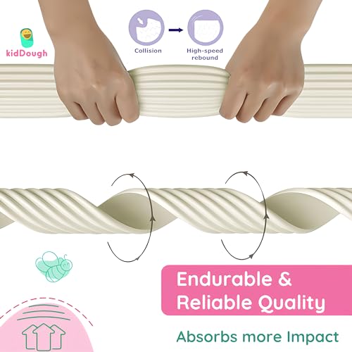 KidDough Baby Proofing Thick Edge Protector for Kids, Furniture and Corner Guard, Rubber Protector for Kids Safety, Corner Protector for Sharp Edges, Baby Safety Products (2 mtr, White, Flat Shape) - Image 4