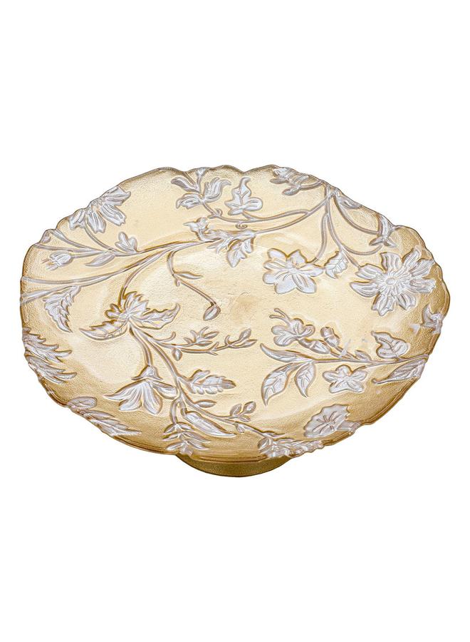 Alsaif Glass Serving Stand 21X21X9 Cm Gold - Image 2