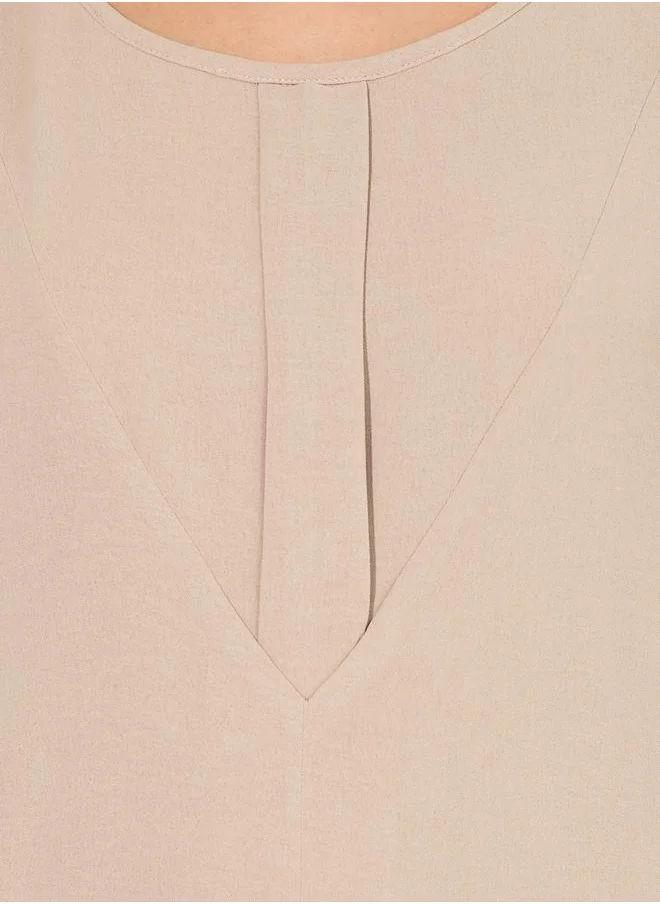 Styli Pleat Front Detail Under Abaya Dress