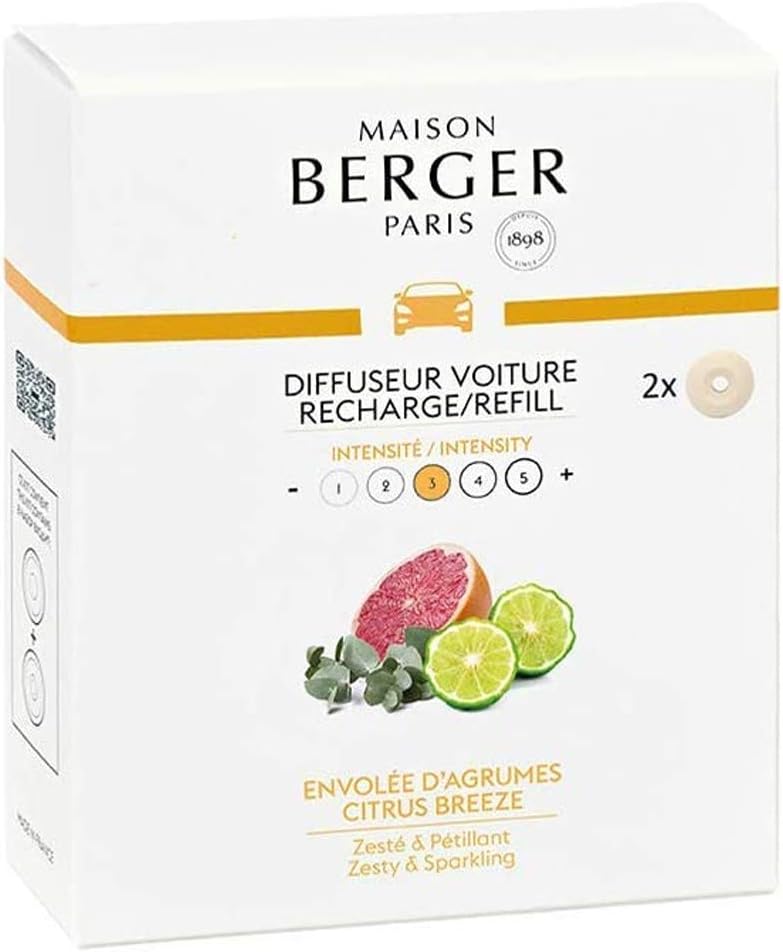 Maison Berger Citrus Breeze Car Diffuser Refill - Set of 2 - Image 1
