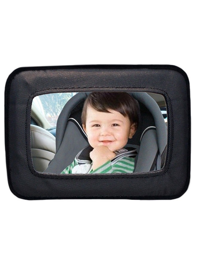 Dreambaby Backseat Rear Facing Baby Car Mirror - Extra Large Wide Angle View Soft Car Seat Mirror - Model L291 - Image 1