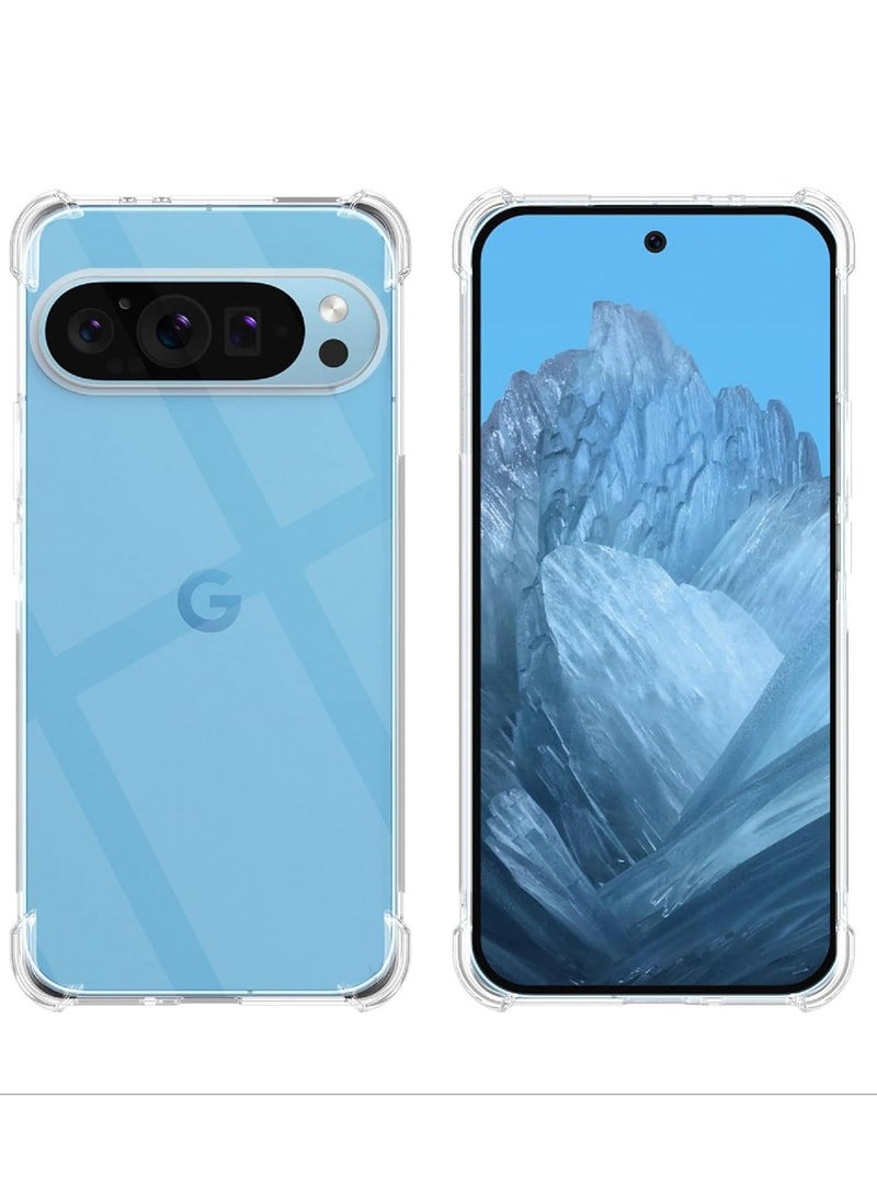 Case for Google Pixel 9 Crystal Clear TPU Bumper cover Shockproof Protective Cover with Best Camera Protection Designed for Pixel 9  - Image 2