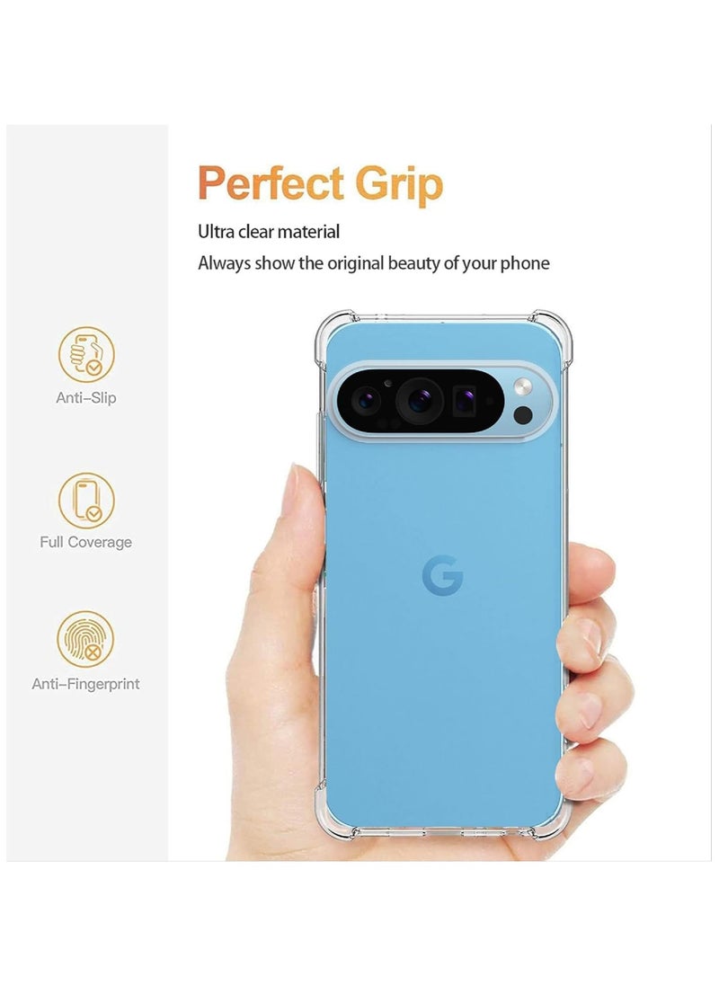 Case for Google Pixel 9 Crystal Clear TPU Bumper cover Shockproof Protective Cover with Best Camera Protection Designed for Pixel 9  - Image 5