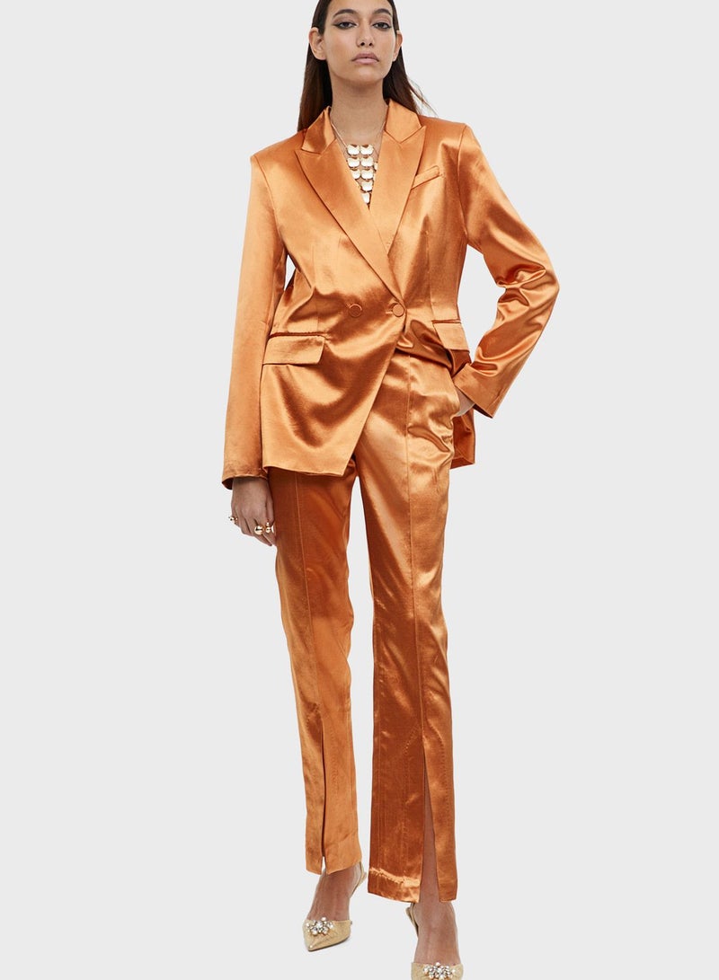 H&M High Waist Slit Hem Pants  - Image 1