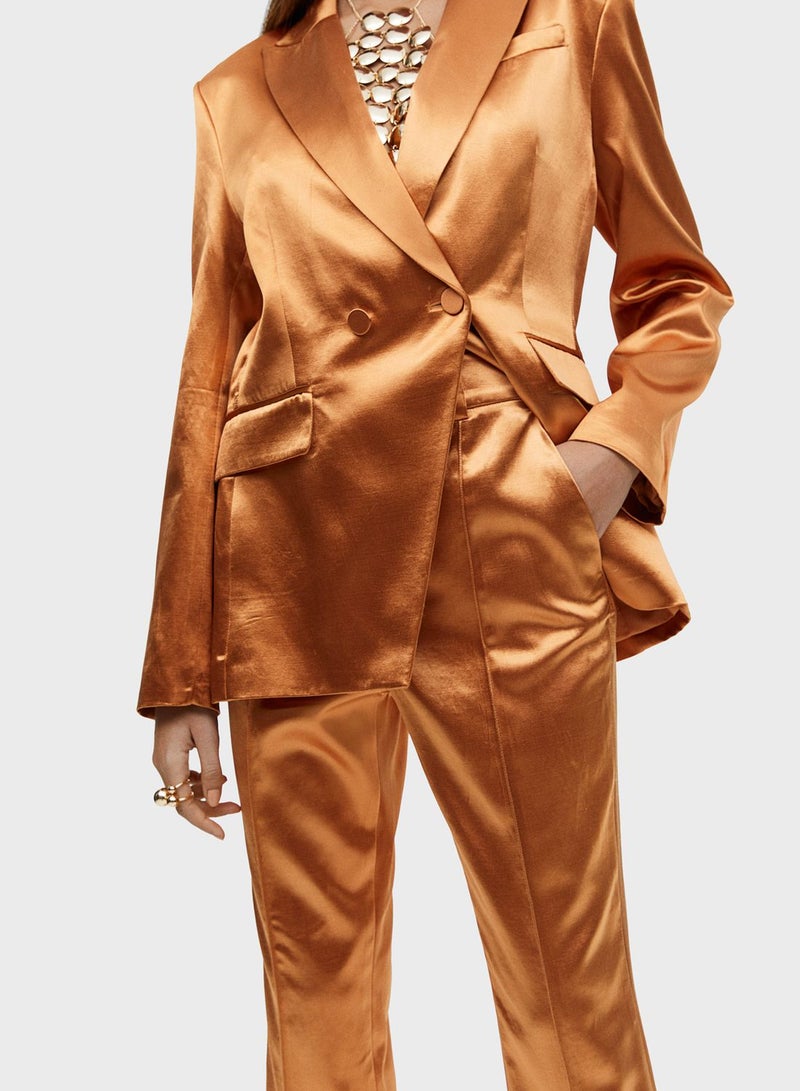 H&M High Waist Slit Hem Pants  - Image 3