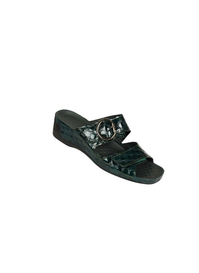 VITAL 148-1065 Vital Ladies Tina - Capitone Sandals 08071 Green - Image 1