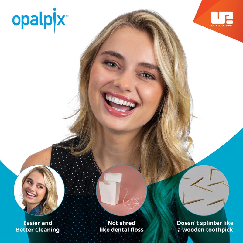 Ultradent Opalpix Dental Picks (6 Pack) 32ct per Pack Toothpicks Opalescence Teeth Products Plastic Tooth Dental Pick Oral Care Soft Tips 5590-6 - Image 2