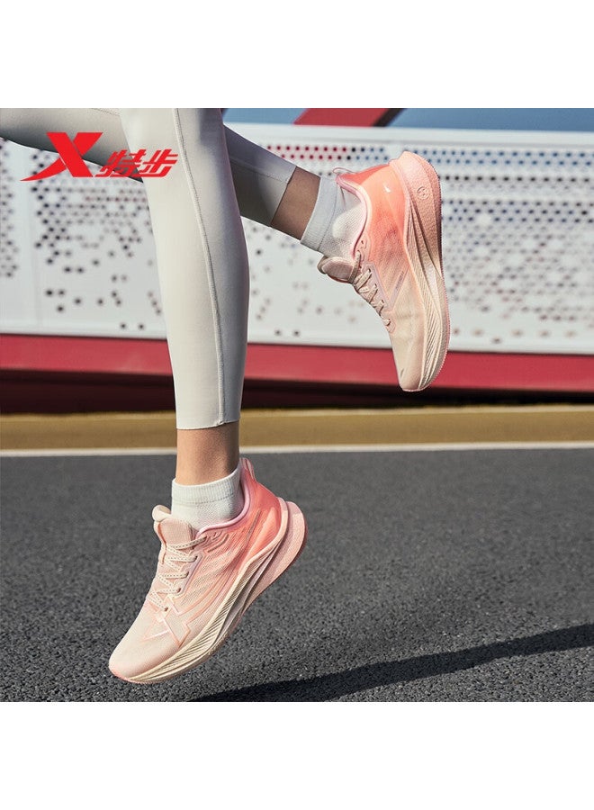 Xtep "peach Run Sweet" 2000km Third Generation Women's Running Shoes Shock Absorption Lightweight Fitness Test Sports Shoes Running Shoes - Image 2