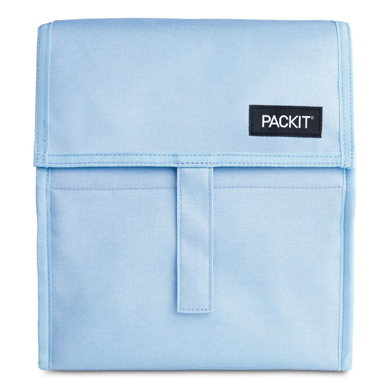 PackIt Freezable Lunch Bag, Sky Blue, Built with EcoFreeze Technology, Foldable, Reusable, Zip and Fold Closure with Buckle Handle, Designed for Work Lunches and Fresh Lunch On the Go - Image 1