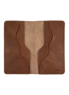 Large Wallet Handmade From Full Grain Leather (Single Malt Mahogany)