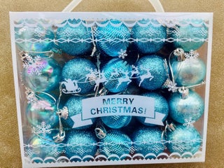 Lazybeee 20Piece MultiDesign Blue Christmas Ball Ornaments 3cm Shatterproof Baubles for Xmas Tree Holiday Decorations and Home Dcor - pzsku/Z6266FC85ECC9776C4997Z/45/1746637851/7caa3769-e536-4185-9d8d-c0434ac8134e