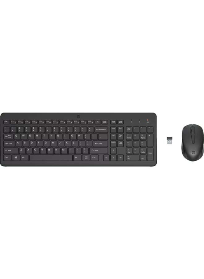 HP لوحة مفاتيح وماوس لاسلكيان باللون الأسود - Image 1