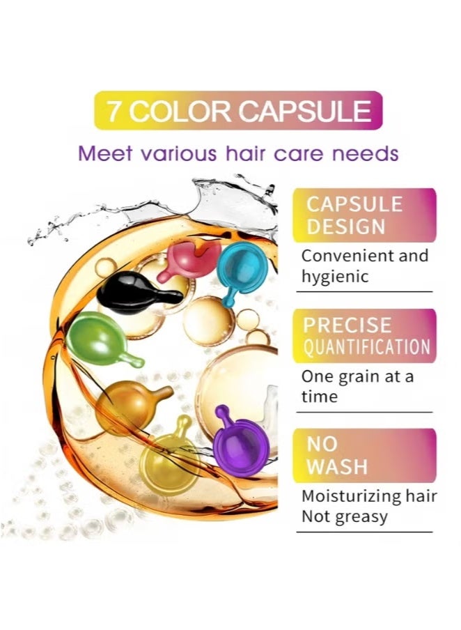 ميكس 20 كبسولة من خلاصة العناية بالشعر زيت مغربي للعناية بالشعر المجعد وتحسين الشعر المجعد والقوي وجمال الشعر بدون غسل زيت عطري للعناية بالشعر - Image 5