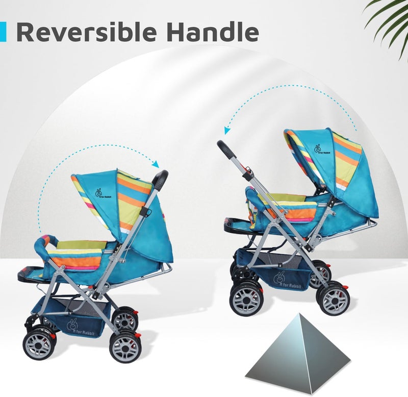 R for Rabbit Lollipop Lite Baby Stroller for 0 to 3 Years with 5 Point Safety Harness - Image 3
