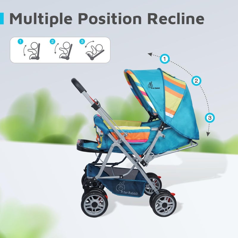 R for Rabbit Lollipop Lite Baby Stroller for 0 to 3 Years with 5 Point Safety Harness - Image 2