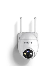 Philips Philips Home IP Camera 3000 Series features a 4mm lens with H.264, motion detection, PTZ control, full-color night vision, two-way audio, cloud and TF card storage capabilities  - Image 1