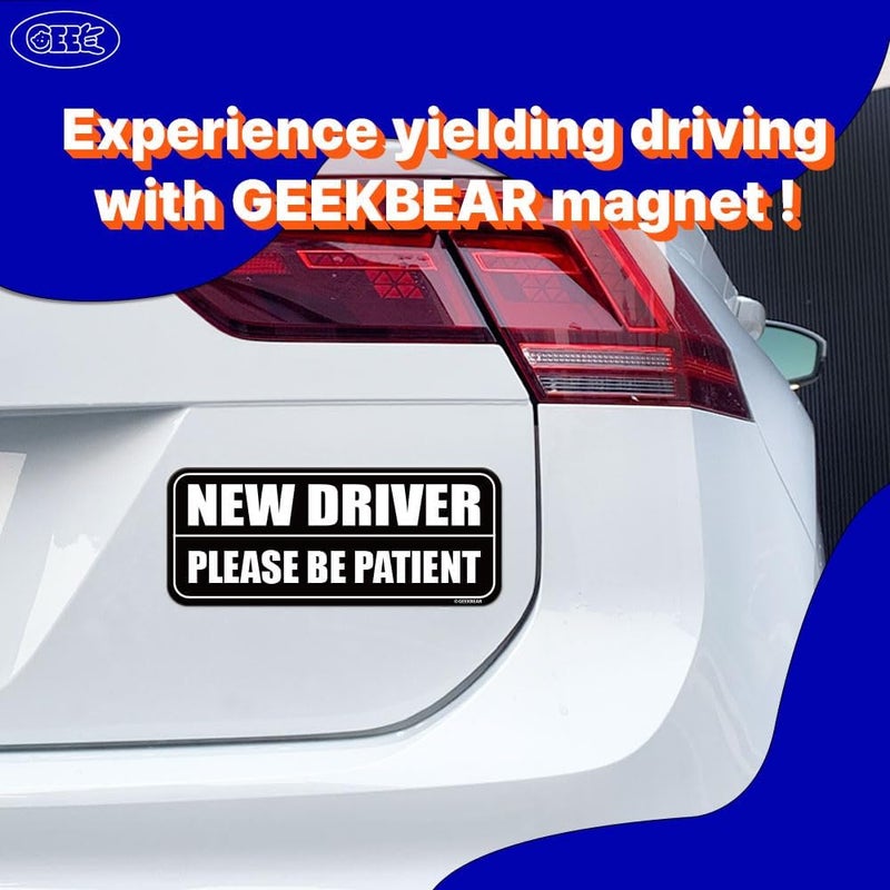 GEEKBEAR New Driver Car Magnet - Reflective & Weather-Resistant - Image 2