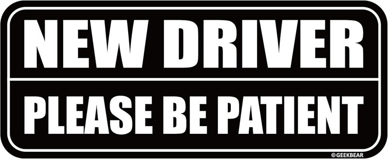GEEKBEAR New Driver Car Magnet - Reflective & Weather-Resistant - Image 1
