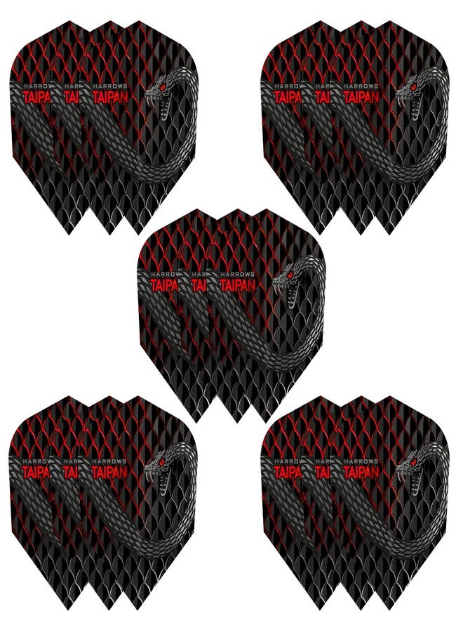 Harrows Taipan Dart Flights | 5 x Sets Darts Flights (15 Flights Total) I 100 Micron Dart Flights I Premium Extra Strong Made in UK I Professional Darts Accessories - Image 1