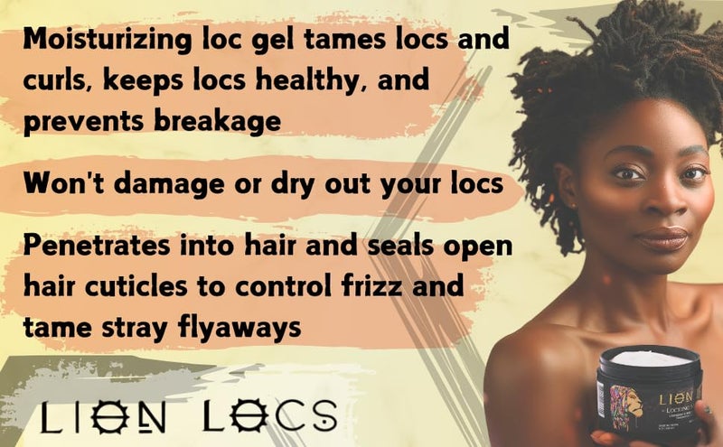 Beard Gains Lion Locs Hair Locking Dreads Moisturizer for Dreadlocks, Locks, Microlocs, Interlocks, Braidlocks, Braids, Fauxlocs, Twistlocks, or Sisterlocks (8oz) (Firm) - Image 3