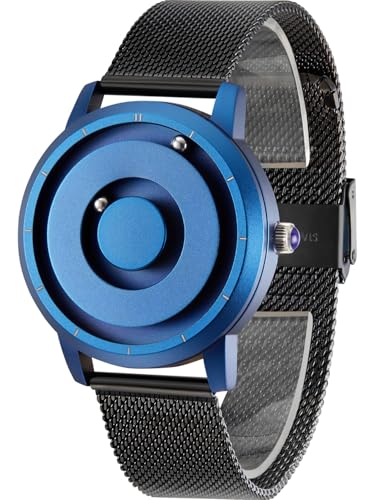 EUTOUR Magnetic Bead Analog Watch - Stainless Steel Strap and Unique Pointer Design, Unisex Watches, Super Strong Magnetic Drive Men's Watch - Image 1
