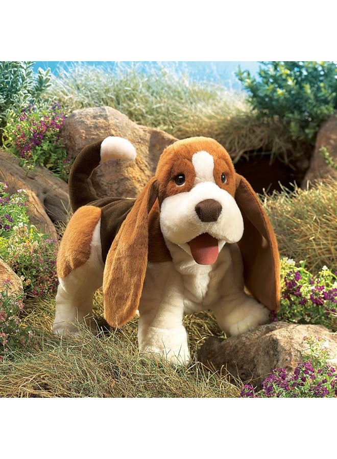 Folkmanis Basset Hound Hand Puppet - Image 2