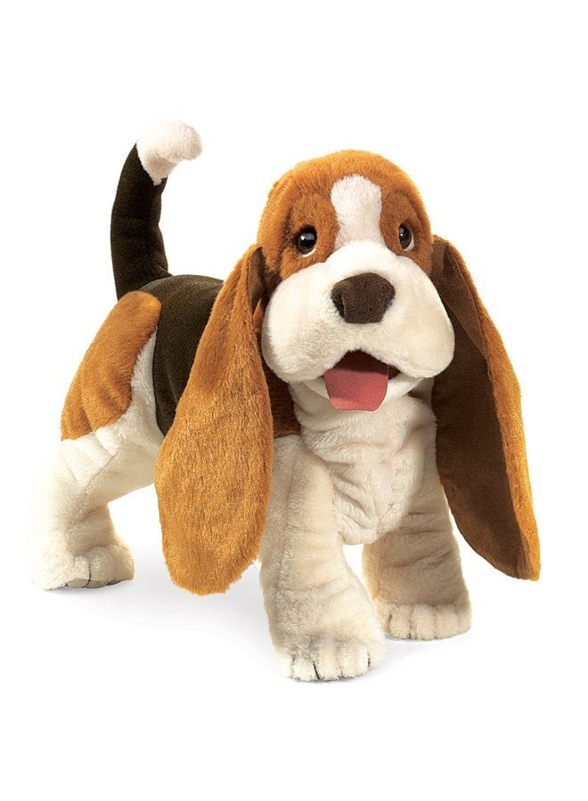Folkmanis Basset Hound Hand Puppet - Image 1