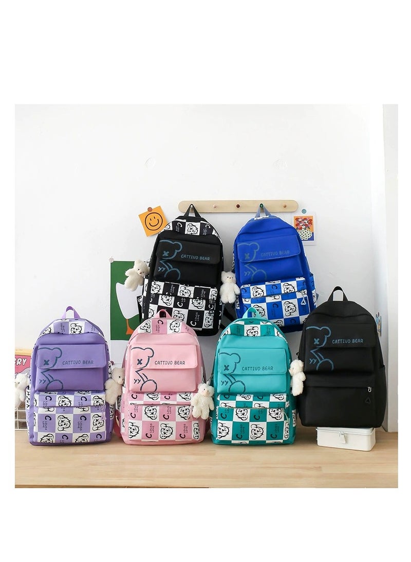 3-piece school bag for girls in primary school  - Image 3