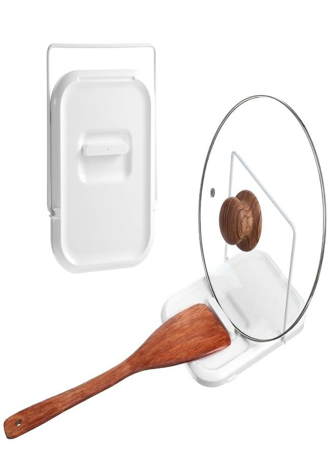 Yuomeaz Spoon Rest & Pot Lid Holder, 2-in-1 Kitchen Lid and Spoon Rest Holder While Cooking for Kitchen Counter Space Saver - Image 1
