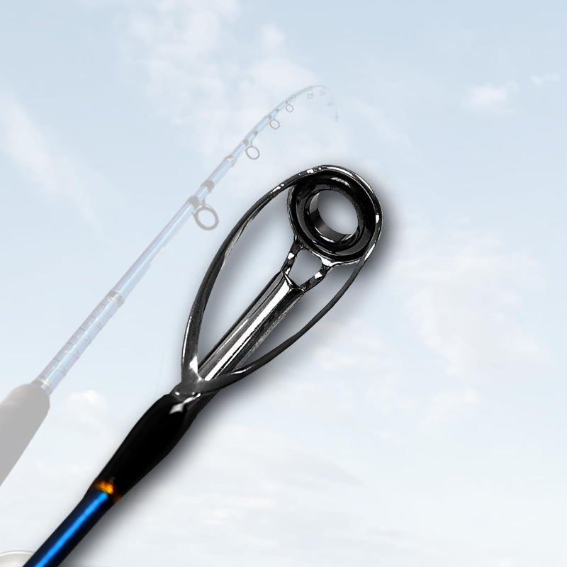 Fiblink 2-Piece Saltwater Spinning Fishing Rod Offshore Graphite Portable Fishing Rod (7 Feet) (8' Heavy) - Image 4