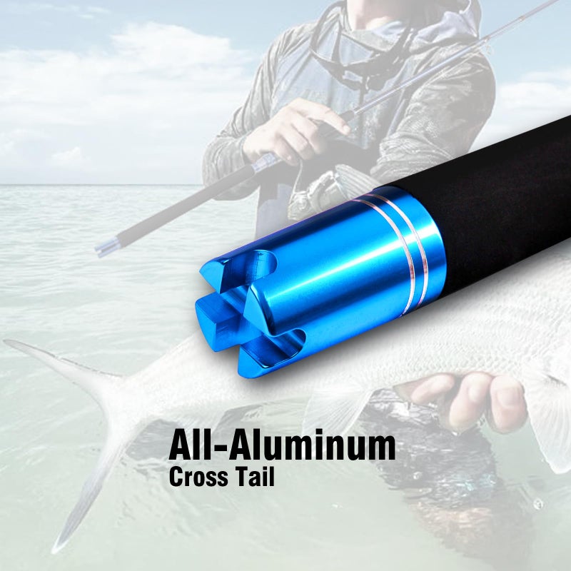 Fiblink 2-Piece Saltwater Spinning Fishing Rod Offshore Graphite Portable Fishing Rod (7 Feet) (8' Heavy) - Image 5