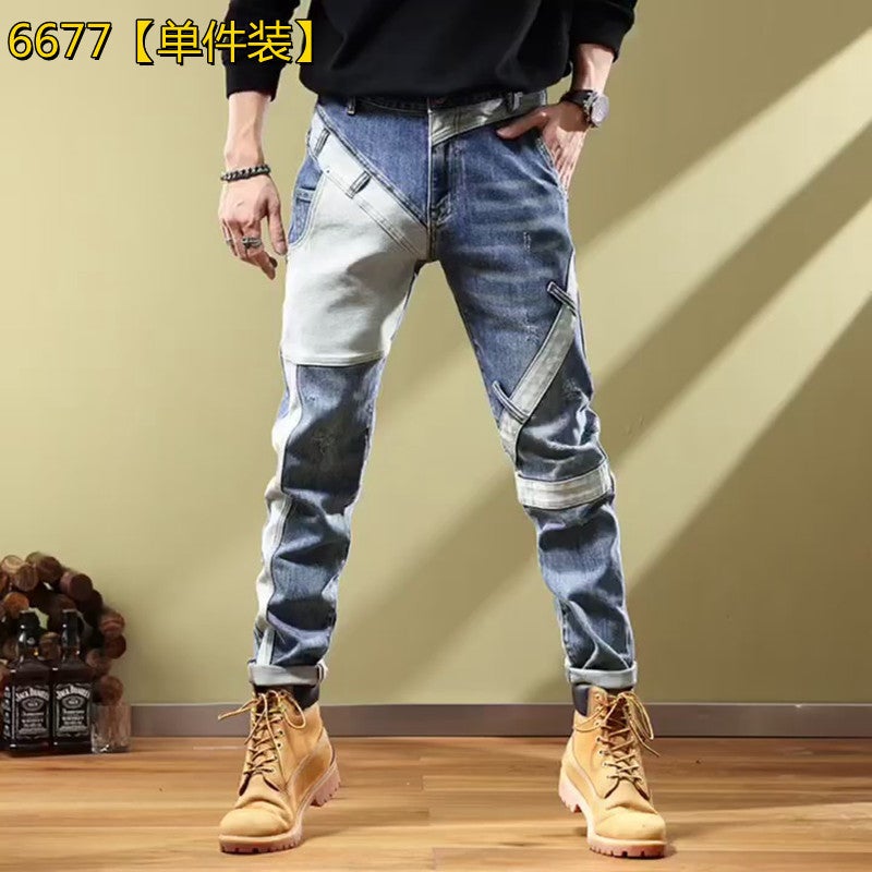 Unisex Classic Denim Jeans Loose Fit Daily Outdoor Wear - Image 1