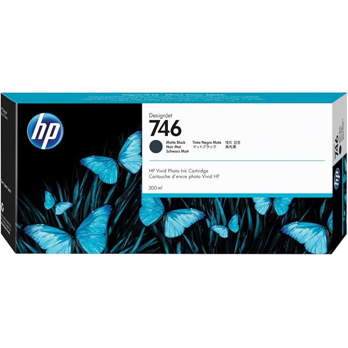 (Hewlett Packard) Original P2V83A 746 300-ml Designjet Ink Cartridge, Matte Black