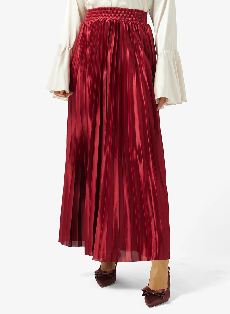 خزانة Pleated A-line Skirt