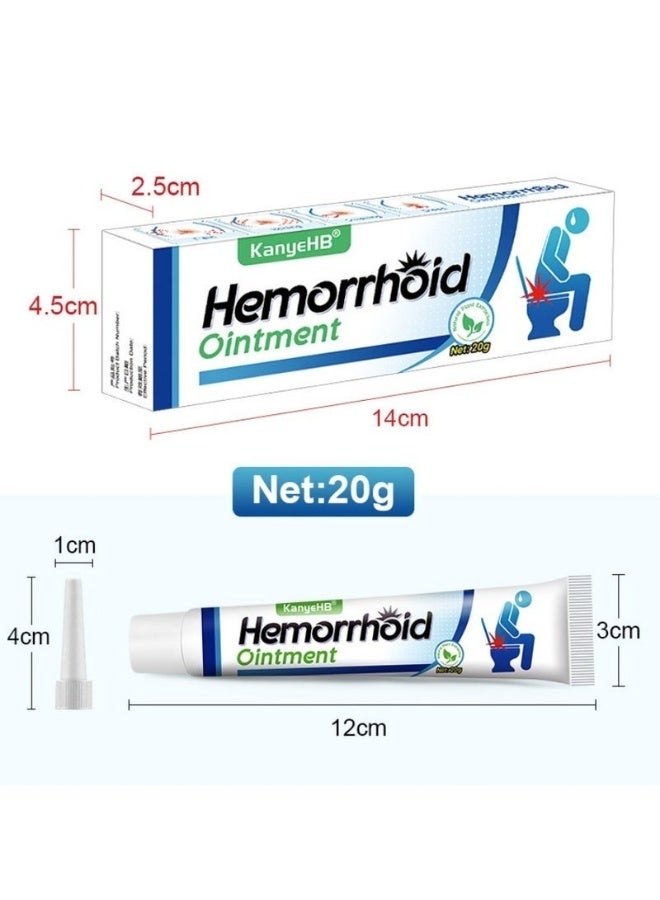 كاني إتش بي 2PCS Hemorrhoid Treatment All Natural Fast Relief Herbal Hemorrhoid Cream Healing Formula for Burning Itching - Image 2