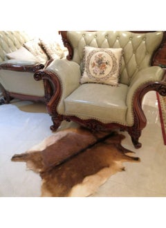 Red Deer Hide Rug Deer Skin Rug Deer Taxidermy Fireplace Deerskin Decor Reindeer Hide Area Rug Animals Mat Carpet For Home Office Bedroom Taxidermy Hunting Collectable 3.2X2.1Ft