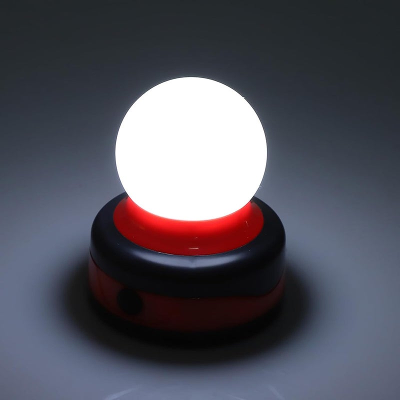 مصباح التخييم JTLB، مصباح LED محمول بمغناطيس قوي وخطاف مدمج، لأنشطة التخييم الخارجية والقراءة وصيد الأسماك وإصلاح السيارات (أحمر) - Image 5