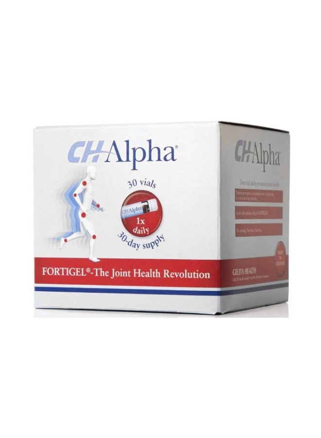 CH-Alpha Collagen Peptide Drinkable Formula Flexibility & Joint Support 25 ml 30 Vials