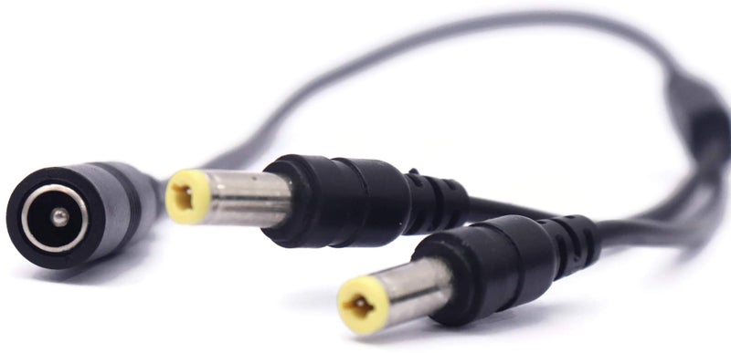 Electronicspices Electronic Spices PACK OF 2 DC Power Y Splitter Cable 1 Female to 2 Male Plug Adapter CCTV Camera - Image 2