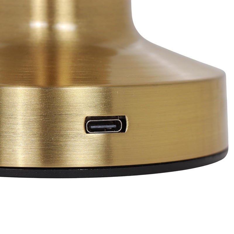 CrownLit Personalised Touch Desk Lamp Metal Gold Finish Customisable Name - Image 4