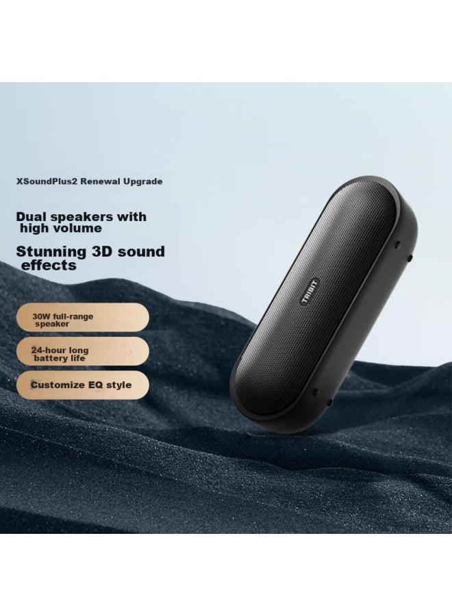 Tribit مكبر صوت بلوتوث لاسلكي محمول Xsound Plus2 مع صوت جهير قوي، مكبر صوت مقاوم للماء في الهواء الطلق، مكبر صوت للكمبيوتر، هدية عيد ميلاد - Image 1