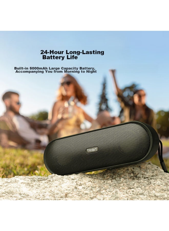 Tribit مكبر صوت بلوتوث لاسلكي محمول Xsound Plus2 مع صوت جهير قوي، مكبر صوت مقاوم للماء في الهواء الطلق، مكبر صوت للكمبيوتر، هدية عيد ميلاد - Image 4