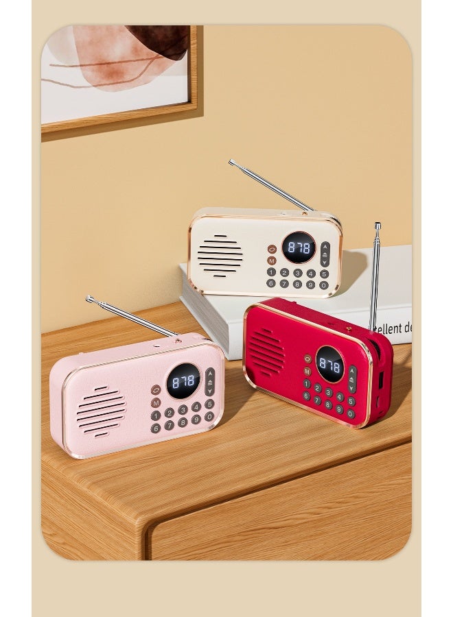 NIBEMINENT Radio For Seniors Walkman Bluetooth Speaker Portable Music Player Usb Flash Drive Retro Stereo  - Image 3