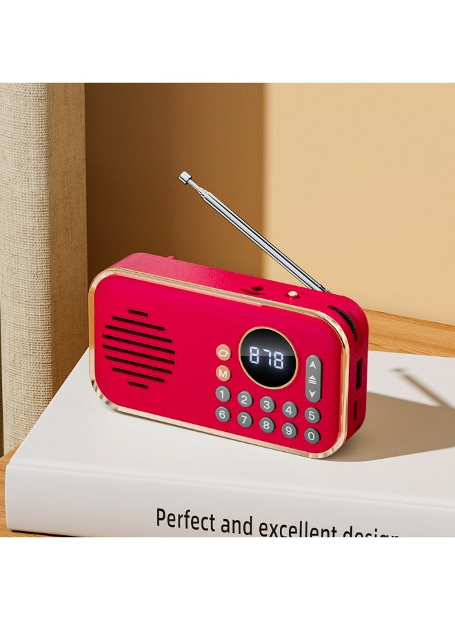 NIBEMINENT Radio For Seniors Walkman Bluetooth Speaker Portable Music Player Usb Flash Drive Retro Stereo  - Image 1