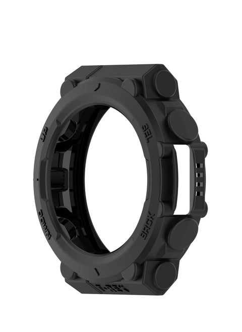 Protective Case Compatible for Amazfit T-Rex 2 Case Cover Bumper Shell TPU Anti-Scratch Frame for Amazfit T-Rex 2 T-Rex2 Smart Watch Accessories Coverage Protector