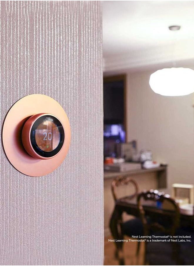 غطاء لوحة الحائط المصنوعة من الألومنيوم لترموستات Nest - أبيض