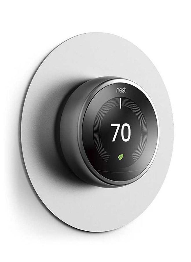 غطاء لوحة الحائط المصنوعة من الألومنيوم لترموستات Nest - أبيض